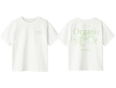 Name It cloud dancer/arcdian green printed t-shirt